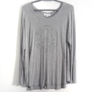MyStyle Size xl grey graphic shirt